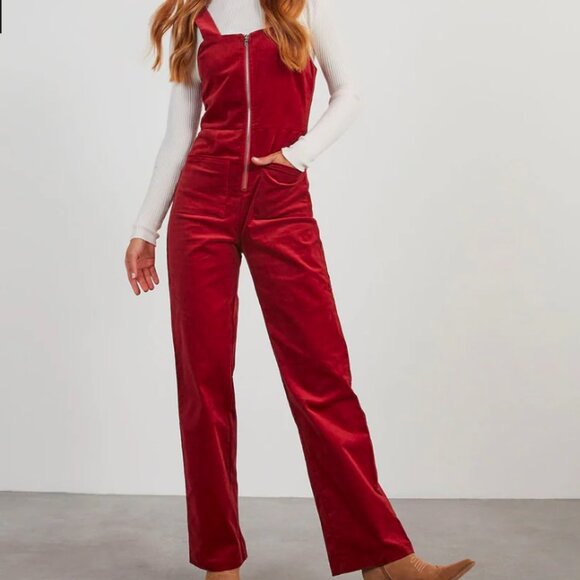 VICI ZACHARY DEE ELLE WINE COLORED JUMPSUIT NWOT XL - Picture 5 of 7